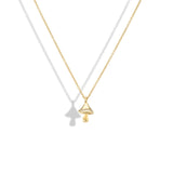 The Finest Stack Diamond Encrusted Mushroom Necklace