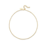 The Finest Stack Bezel Set Mixed-Cut Diamond Flux Line Necklace