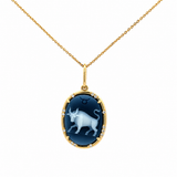 Be X Lauren Taurus Cameo Diamond Pendant Necklace