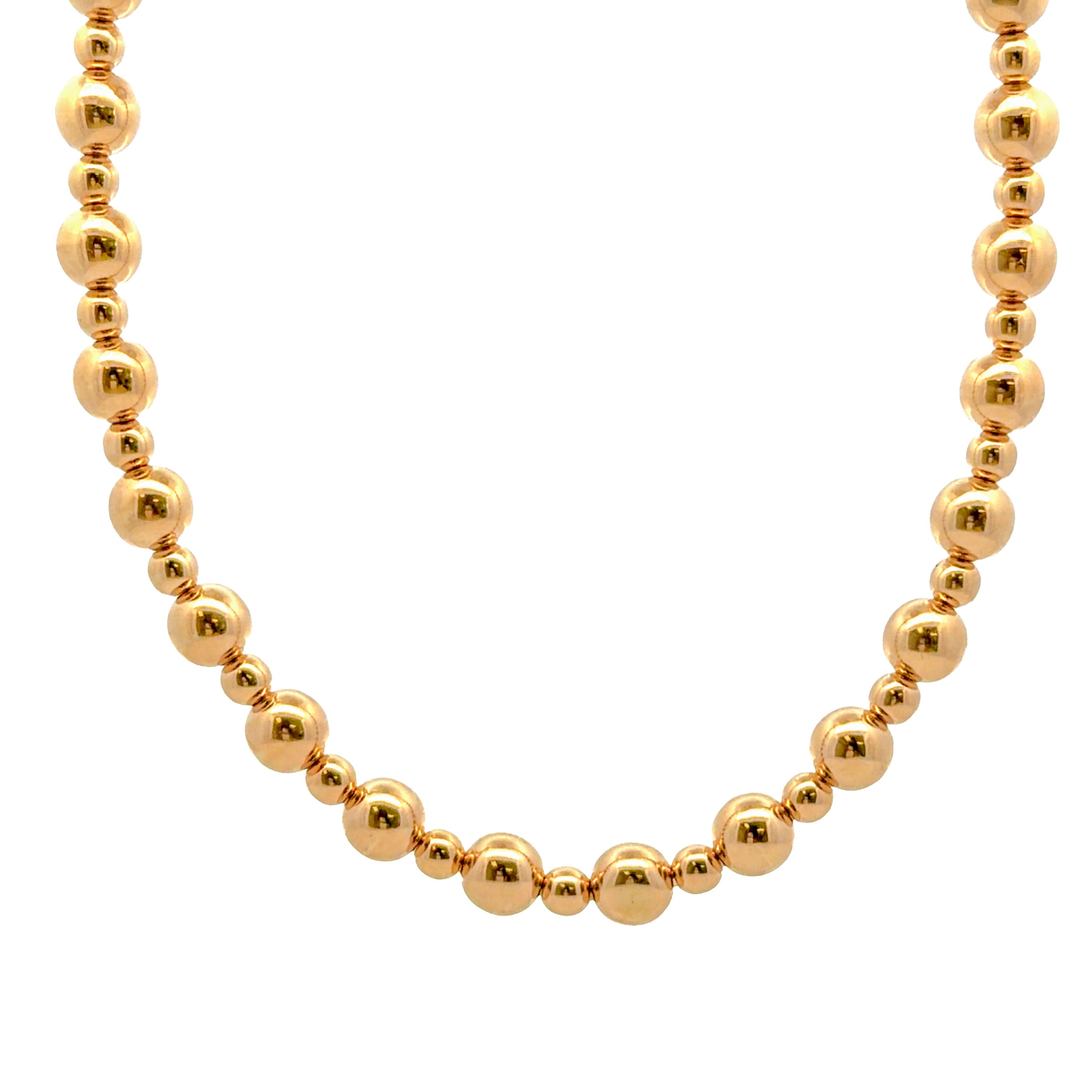 Antonio Papini Gold Ball Stretch Necklace - Be On Park