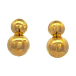 Antonio Papini Gold Ball Earrings - Be On Park