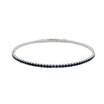 Be On Park White Gold Sapphire Flexi Bangle - Be On Park