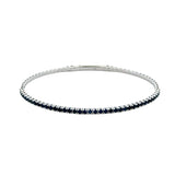 Be On Park White Gold Sapphire Flexi Bangle - Be On Park