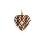 Vintage Seed Pearl Heart Charm - Be On Park