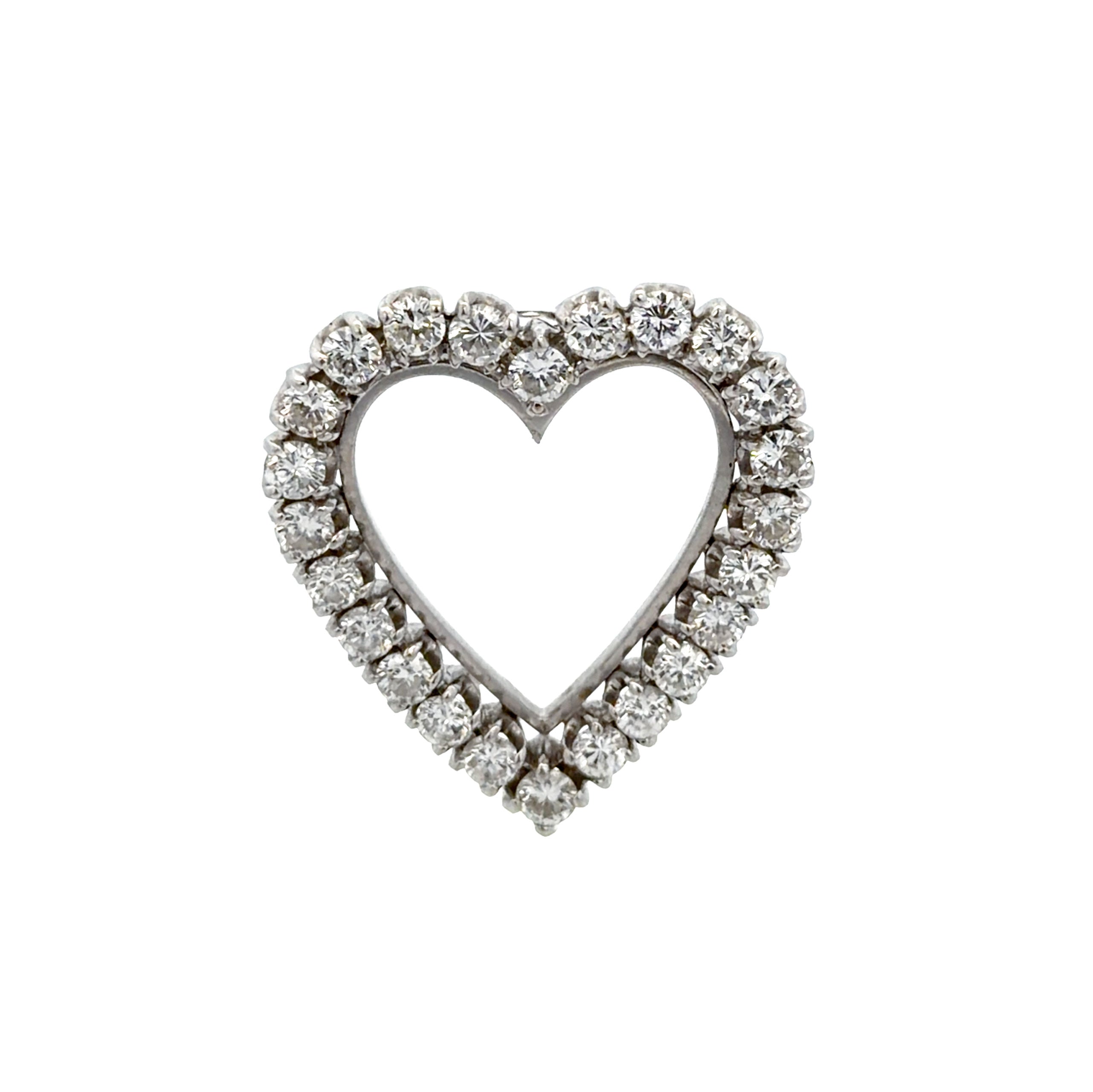 Vintage Diamond Heart Charm - Be On Park
