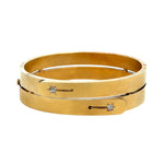 Vintage Star-set Bypass Bangle - Be On Park