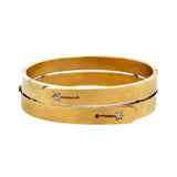 Vintage Star-set Bypass Bangle - Be On Park