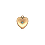 Vintage Turquoise Heart Charm - Be On Park