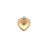 Vintage Turquoise Heart Charm - Be On Park