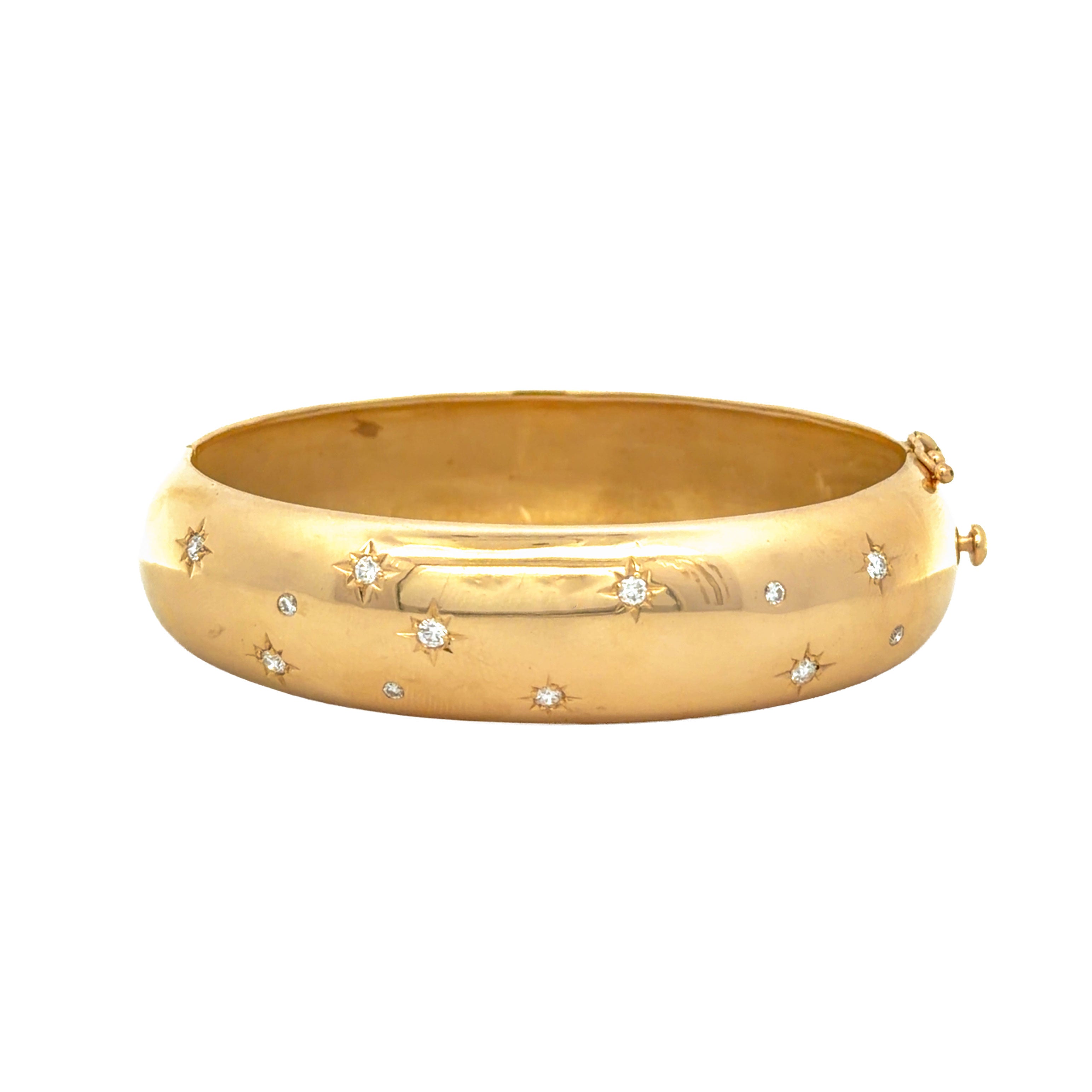 Vintage Diamond Stars Bangle - Be On Park
