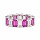 Kwiat Ashoka Diamond & Pink Sapphire Eternity Band