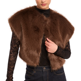 Misa Kira Vest in Dark Brown