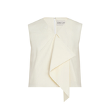 Derek Lam Ubah Origami Pleated Top Ivory