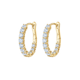 Kwiat 18K Yellow Gold Petite Diamond Hoop Earrings
