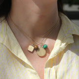 Devon Woodhill 18K Yellow Gold Diamond Malachite Morning Star Charm