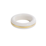 By Pariah Essential Gem Stacking Ring White Agate - Be On Park