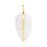 By Pariah Large Pebble Pendant in White Agate - Be On Park