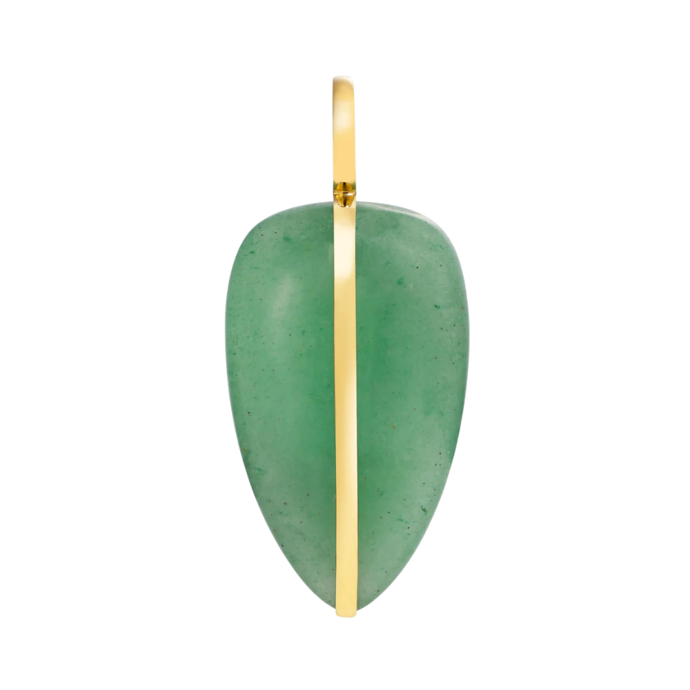 By Pariah Large Pebble Pendant in Green Aventurine - Be On Park