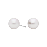 Be On Park 14k White Gold Pearl 8MM Studs - Be On Park