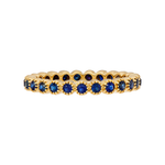 Sethi Couture Yellow Gold & Blue Sapphire Band - Be On Park