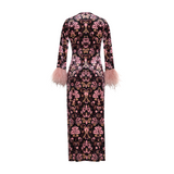 Cara Cara Danya Dress in Damask Black