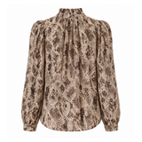 Alix of Bohemia Annabel Lemon Snakeskin Shirt