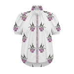 Alix of Bohemia Winnie Fuchsia Flower Shirt in Off White - Be On Park