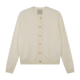 Jumper 1234 Cashmere Brushed Cardigan in Cream
