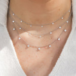 Graziela Tiny Floating Diamond Necklace - Be On Park