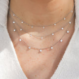 Graziela Tiny Floating Diamond Necklace - Be On Park