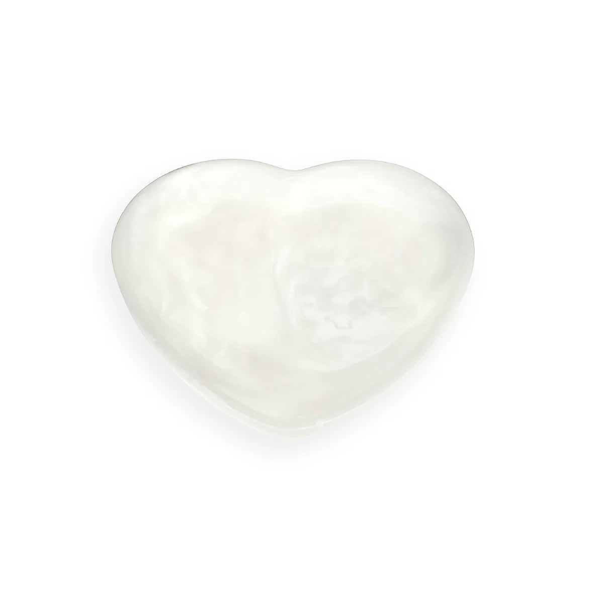 Nashi Home Heart Tray Small - White Swirl - Be On Park