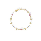 Roberto Coin Princess Pink Opal and Diamond Bracelet