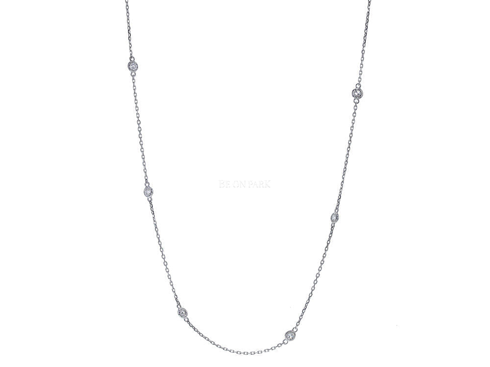 William Levine 36" diamonds by the yard necklace - Be On Park