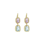 John Apel Pink & Green Tourmaline Drop Earrings - Be On Park