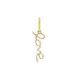 Bright Gems & Beads Diamond Love Script Pendant