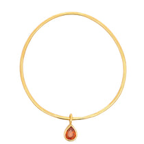 Stephanie Albertson Mandarin Garnet Faceted Charm Bangle - Be On Park