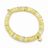 Sydney Evan 14K Yellow Gold Tiny Pure Star Charm Beaded Bracelet