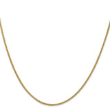14k 1.55mm semi-solid wheat chain
