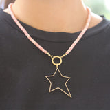 Bright Gems & Beads Diamond Giant Star Pendant