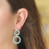 Goshwara 'G-One' Small Cabochon Turquoise Diamond Drop Earrings