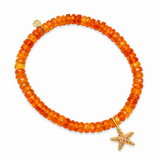 Sydney Evan Orange Sapphire & Starfish Bracelet