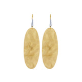 Marika Desert Gold Oval Disc Earrings