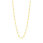Classic Gigi Clozeau Necklace in Yellow Gold, 16.5", White - Be On Park