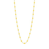 Classic Gigi Clozeau Necklace in Yellow Gold, 16.5", White - Be On Park