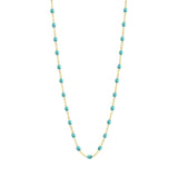 Classic Gigi Clozeau Necklace in Yellow Gold, 16.5", White - Be On Park