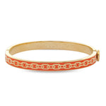 Halcyon Days Skinny Chain Orange & Gold Bangle - Be On Park