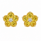 Paul Morelli Wild Child Yellow Sapphire & Diamond Stud Earrings