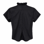 Kate McHale Jensen Quarantini Boyfriend Fit Blouse in Black - Be On Park