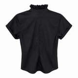 Kate McHale Jensen Quarantini Boyfriend Fit Blouse in Black - Be On Park
