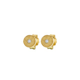 Marika Desert Gold Diamond Circle Studs